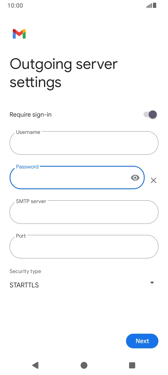 Press the field below 