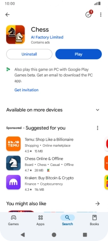 Press the Home key to return to the home screen.