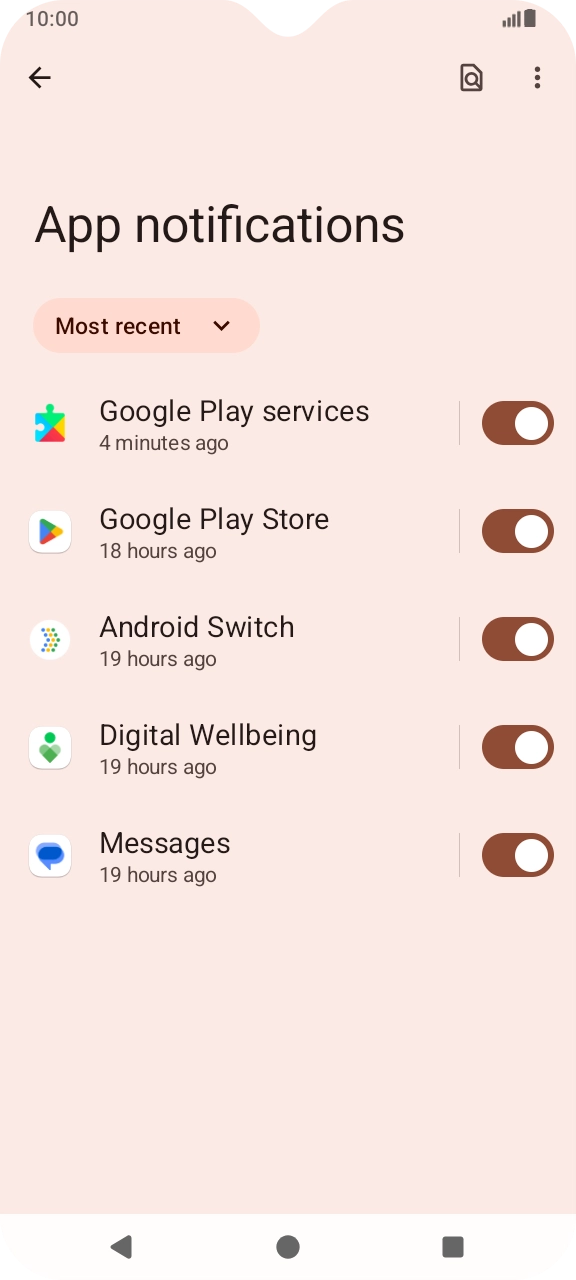 Press the drop down list.