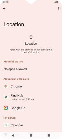 Press the required app. Press the required app.