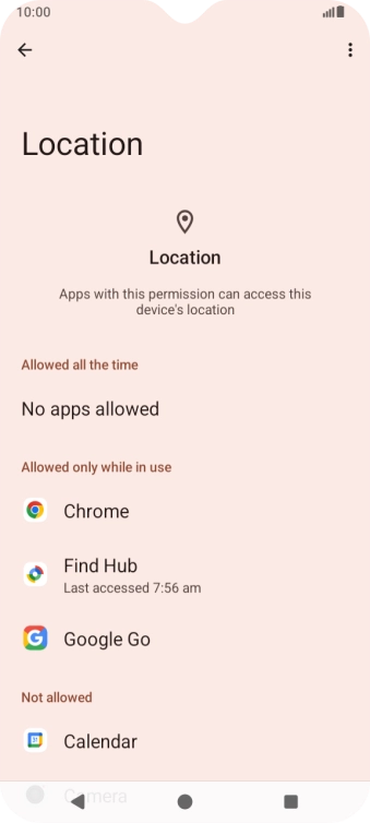 Press the required app. Press the required app.