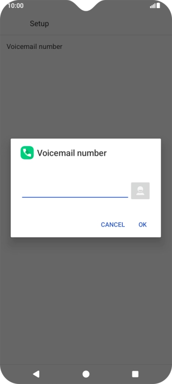 Key in +61101 and press OK.