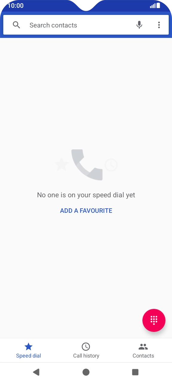 Press the menu icon.