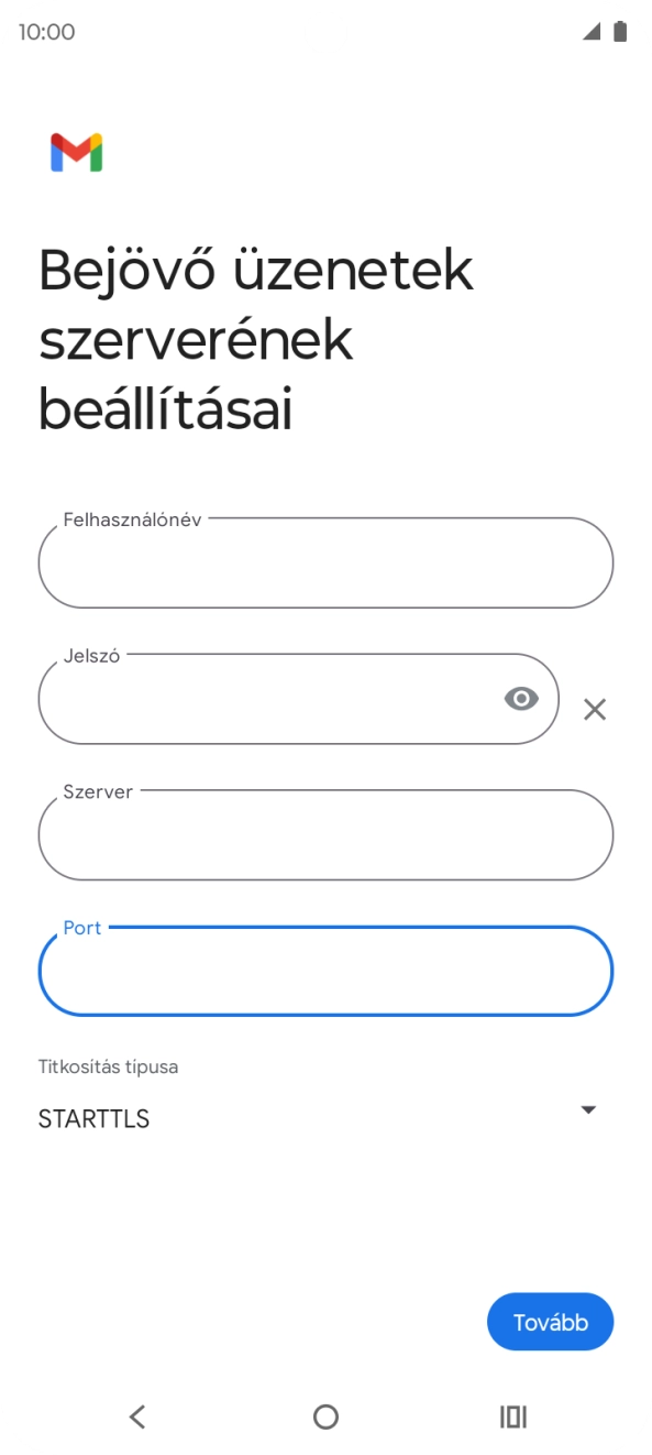 Nyisd le a „Titkosítás típusa” alatt legördülő menüt.