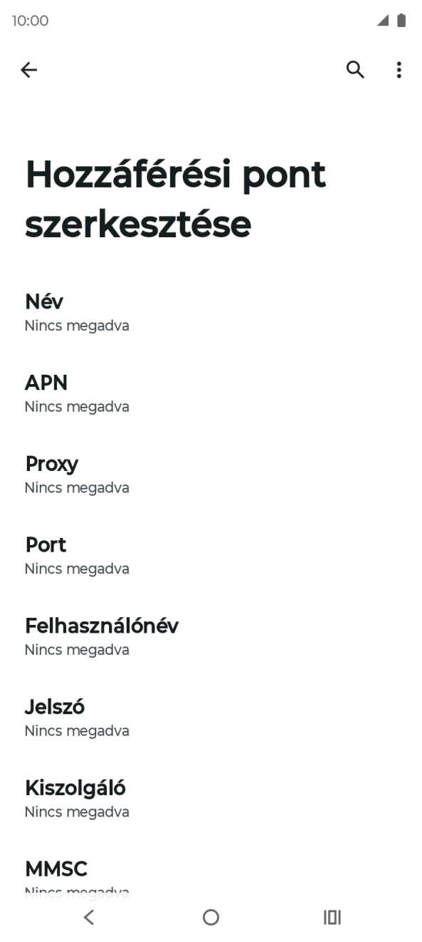 Válaszd a Név lehetőséget.