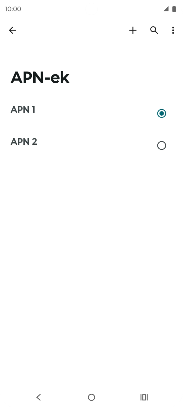 Kattints a kívánt adatkapcsolat melletti mezőre, hogy aktiváld azt.