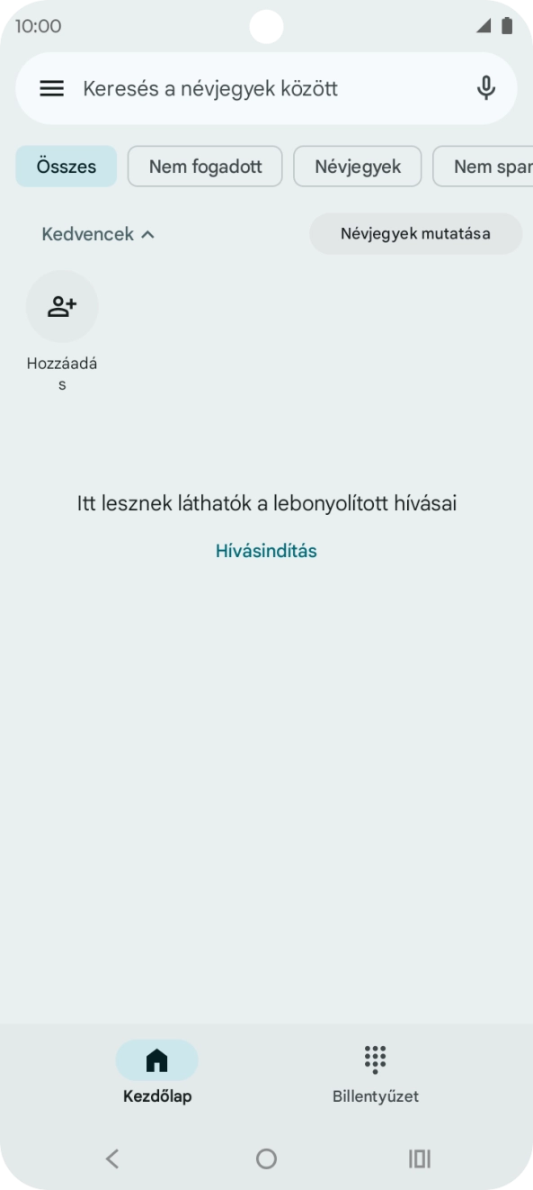 Kattints a menü ikonra.