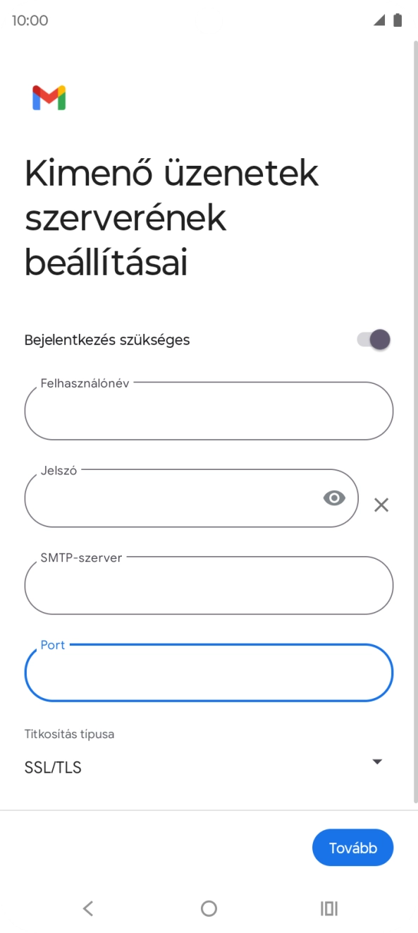 Válaszd a Tovább lehetőséget.