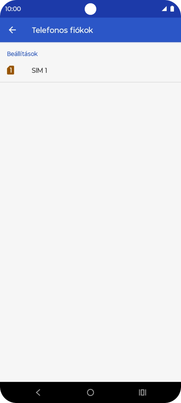 Válaszd a SIM-kártya nevét.