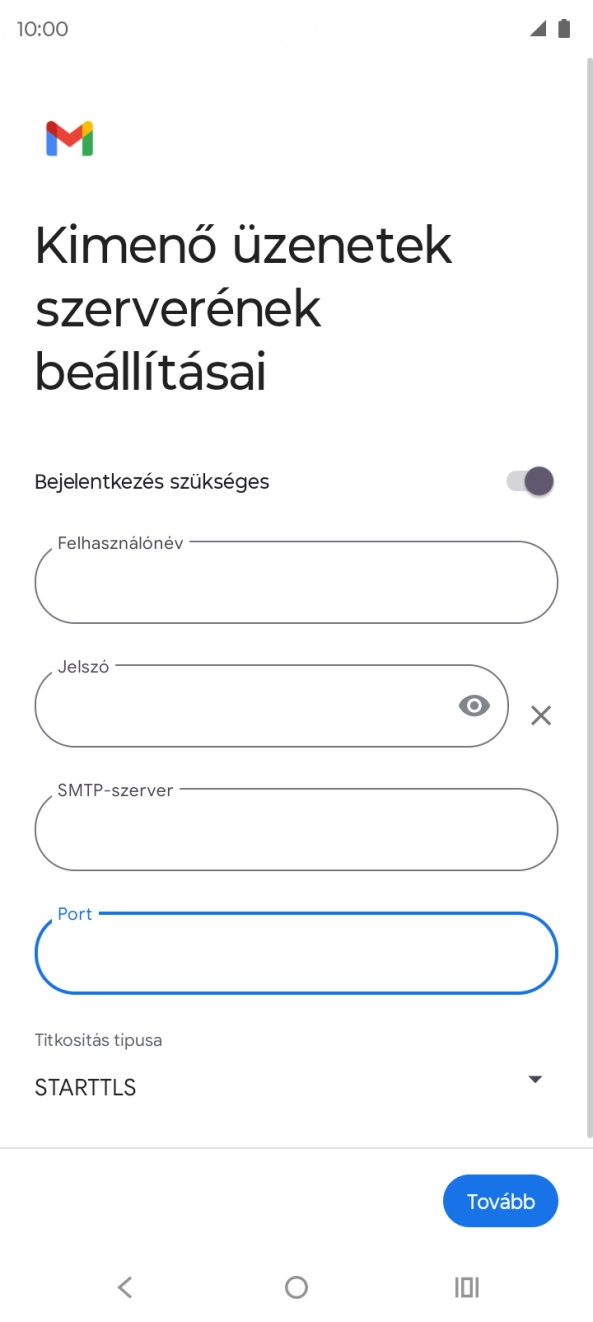Nyisd le a „Titkosítás típusa” alatt legördülő menüt.