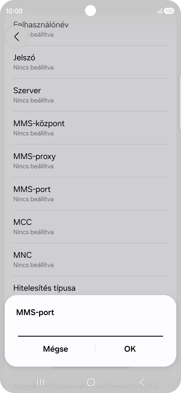 Írd be azt, hogy 8080, és válaszd az OK lehetőséget.