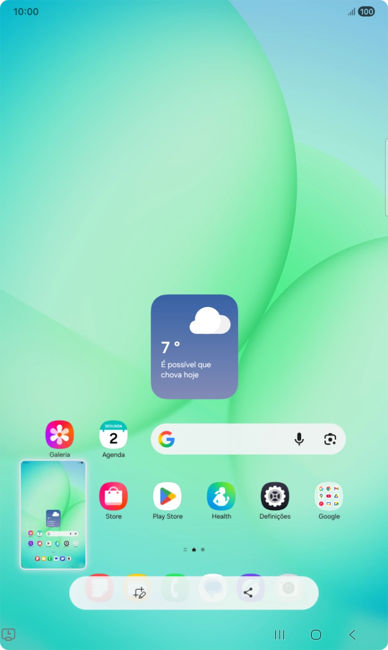 Para modificar a captura de ecrã prima a captura de ecrã e siga as indicações no ecrã para efetuar as modificações pretendidas.