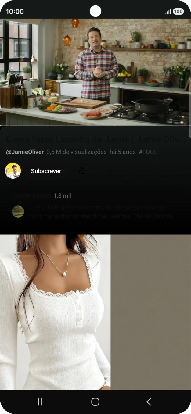 Prima a tecla de início durante uns instantes, para ativar a Gemini.