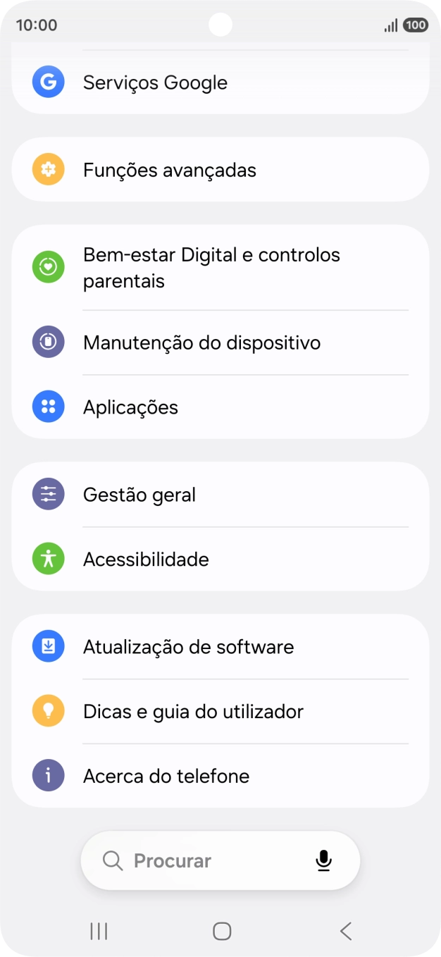 Prima Atualização de software.