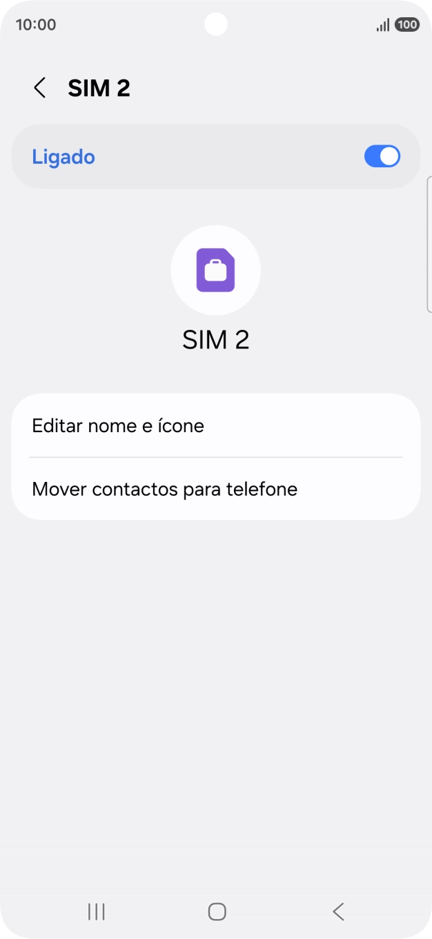 Prima o indicador para ativar ou desativar a utilização do plano.