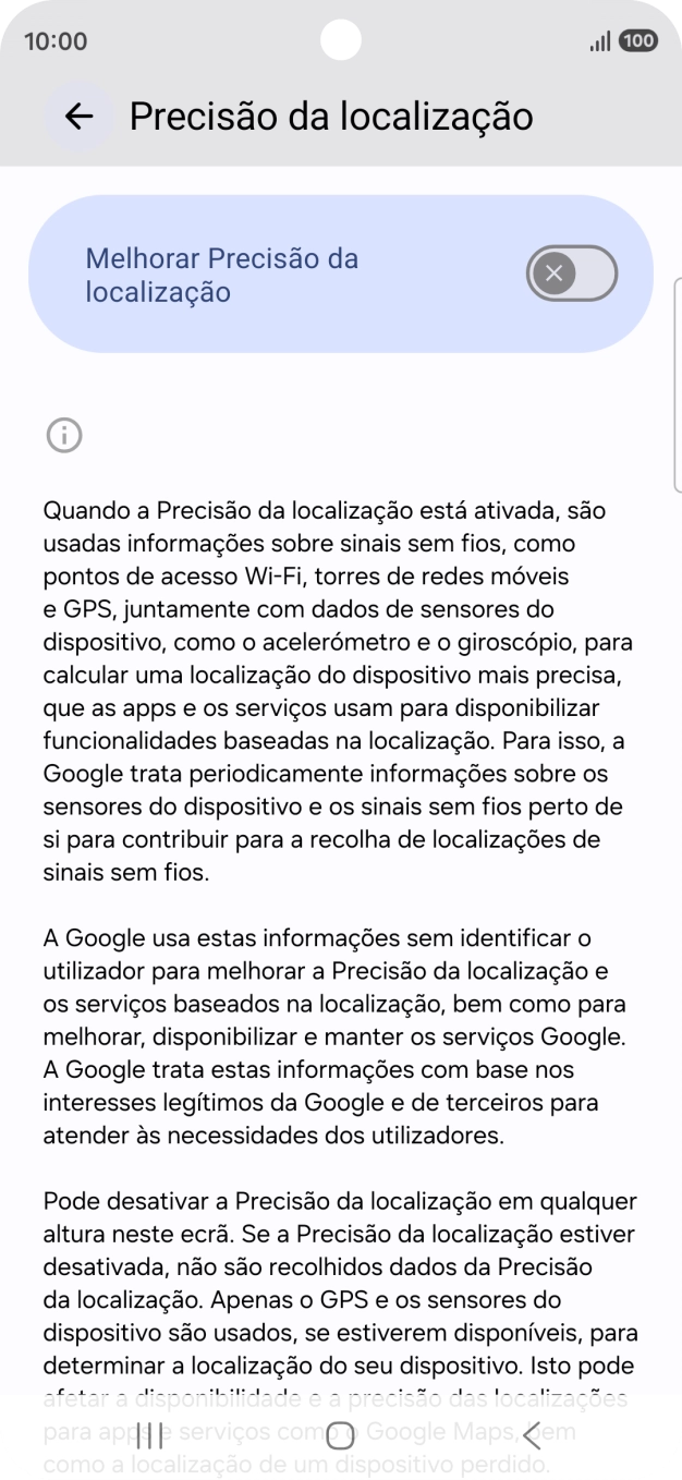 Se premir o indicador junto a 