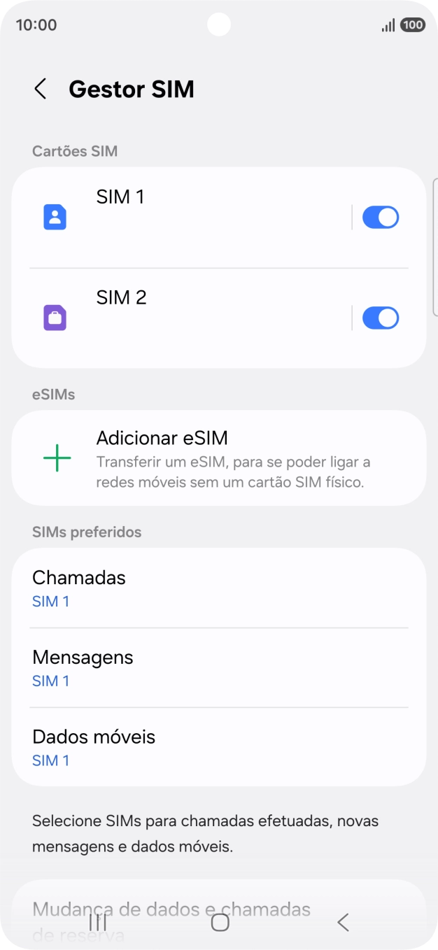 Prima o plano pretendido.