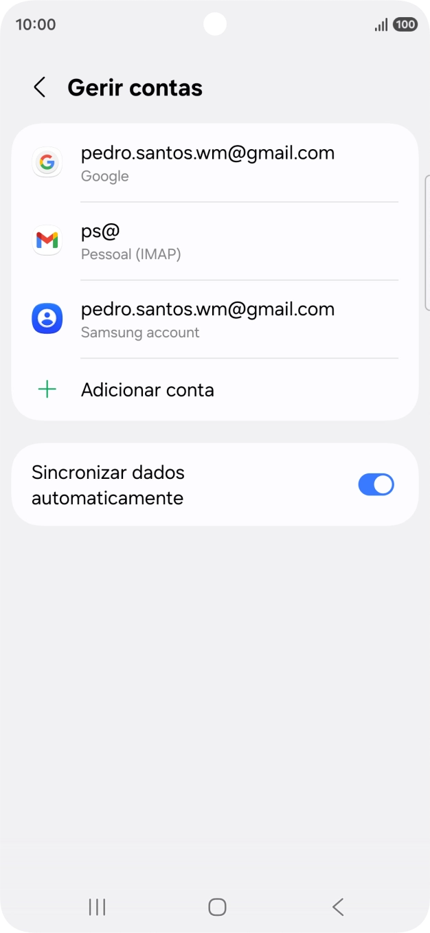 Prima a tecla de início para terminar e voltar ao ecrã inicial.