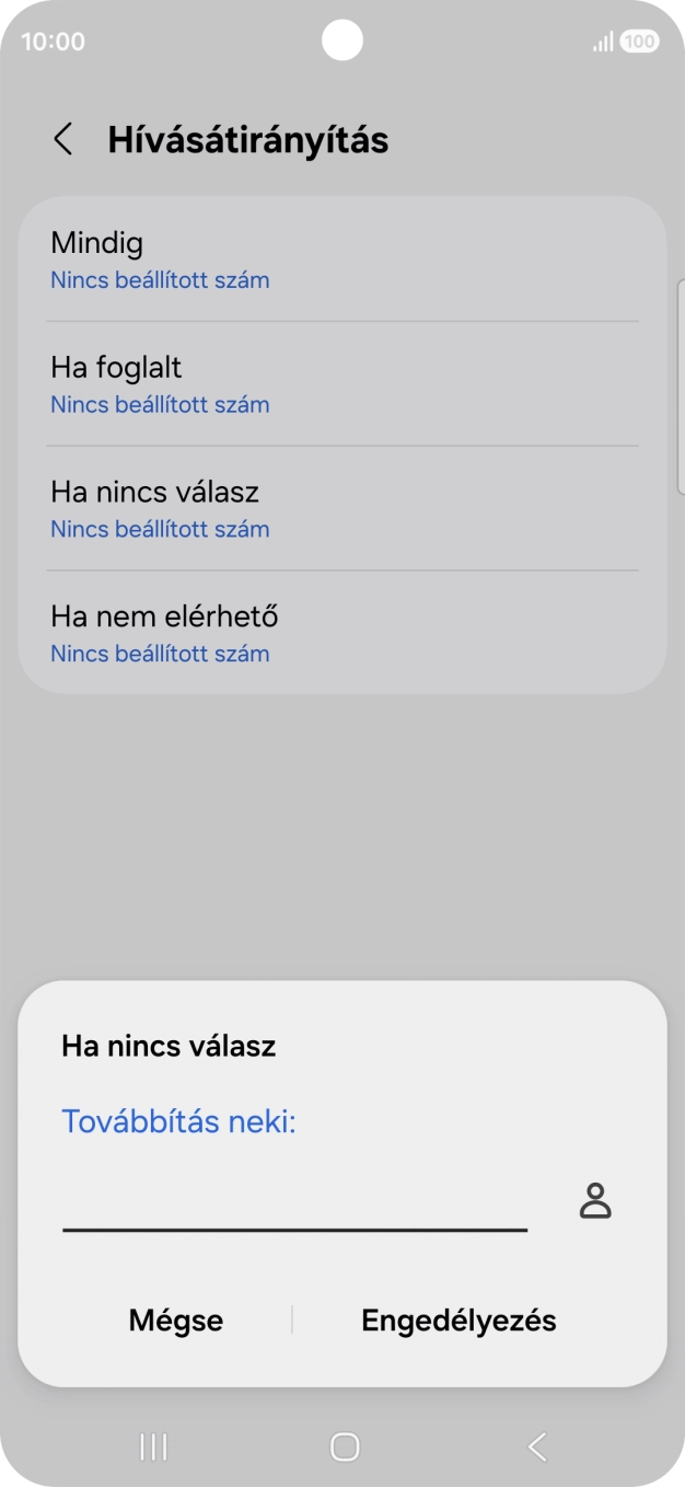 Írd be a +36709090999 számot és válaszd az Engedélyezés lehetőséget.