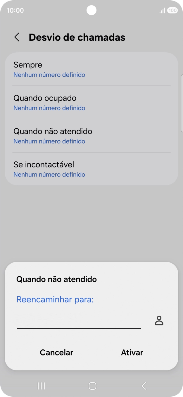 Introduza 123 e prima Ativar.