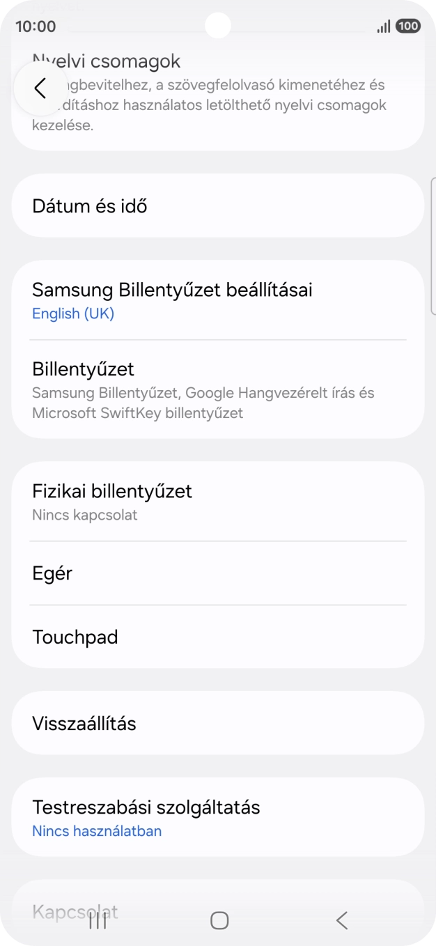 Válaszd a Visszaállítás lehetőséget.