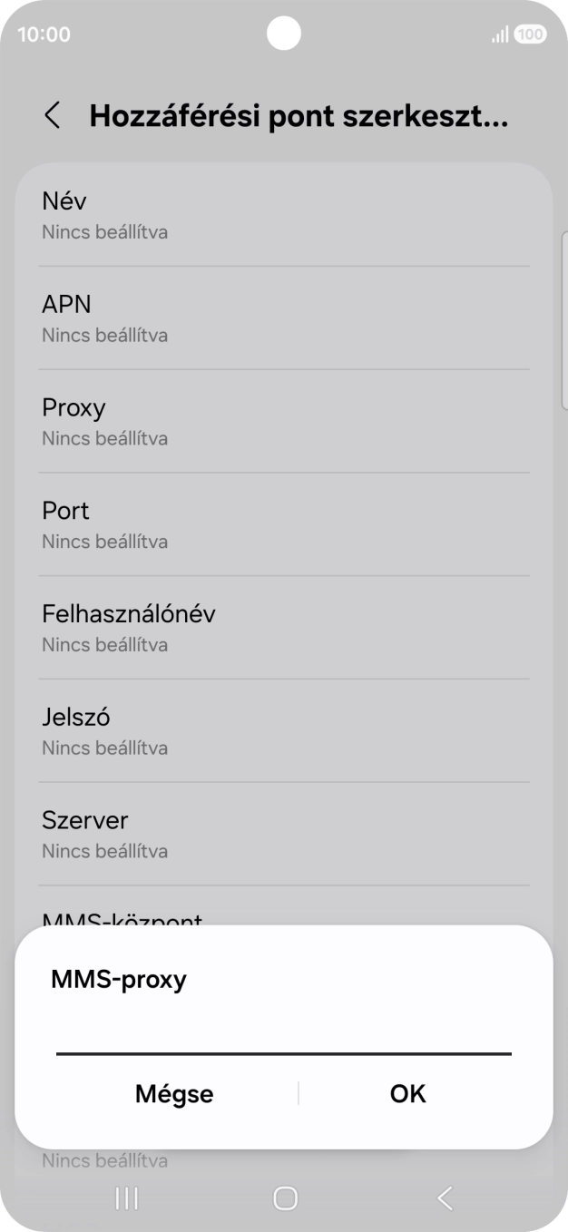 Írd be azt, hogy 80.244.097.002, és válaszd az OK lehetőséget.