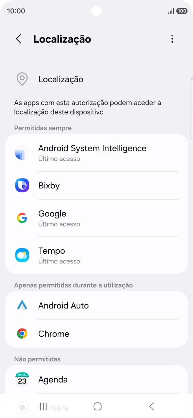 Prima a app pretendida.