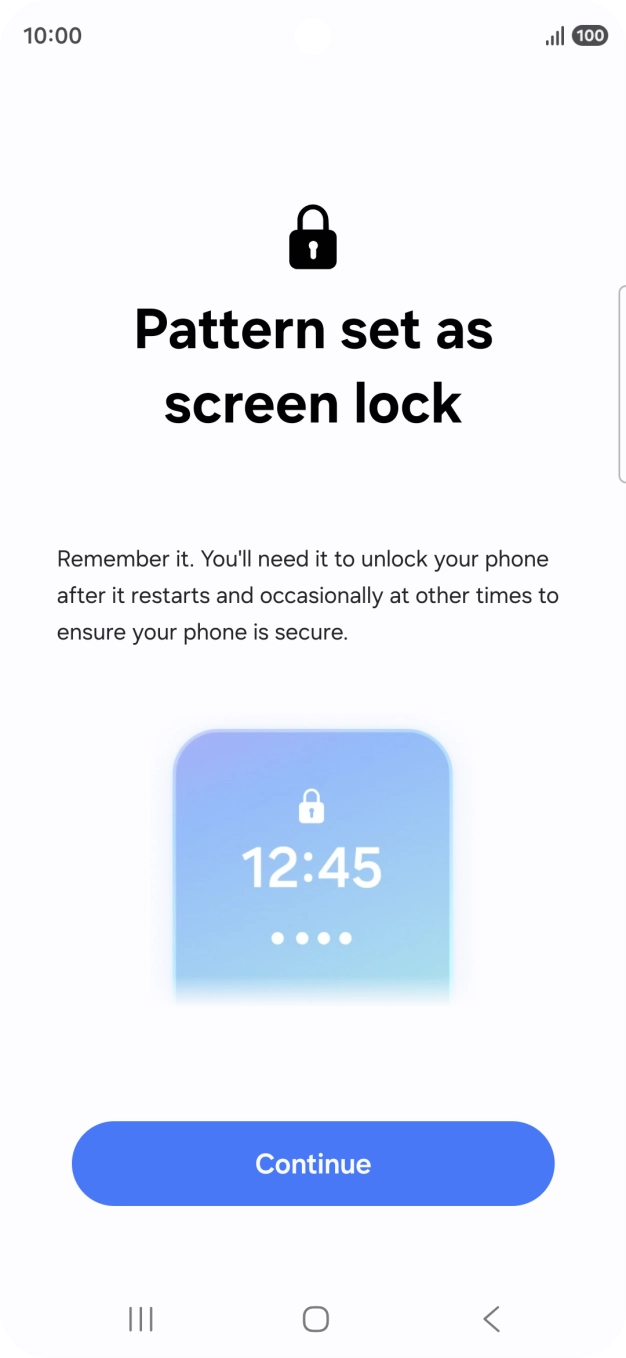Press Continue. Press Continue.