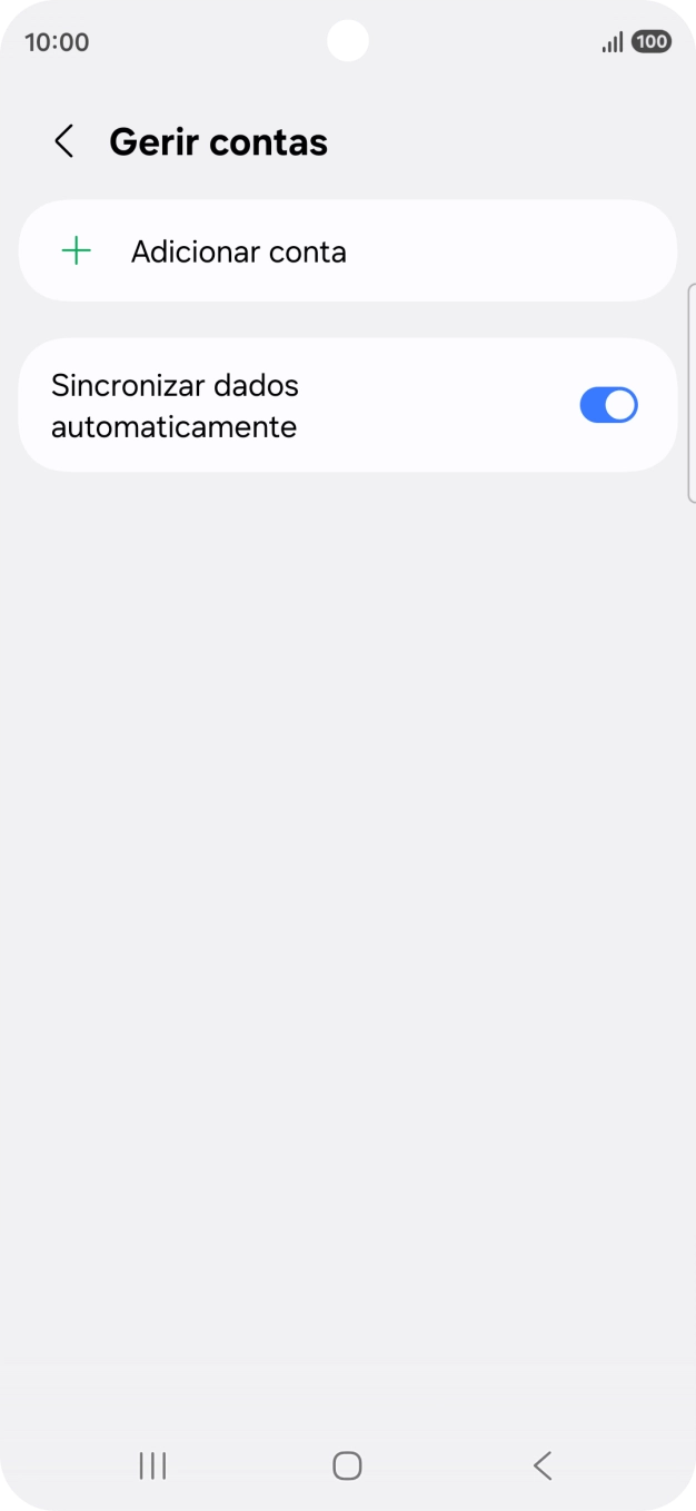 Prima Adicionar conta.