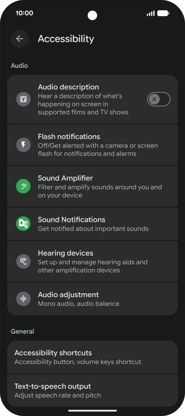 Press the required category below 