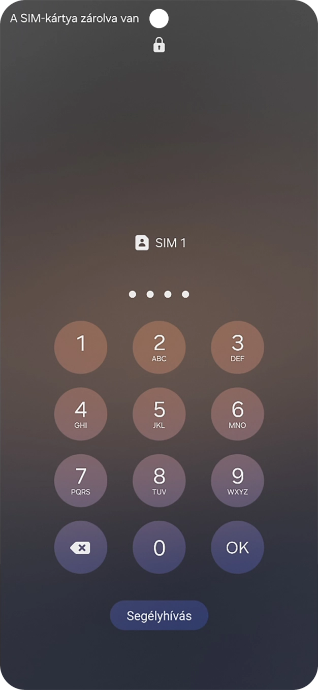 Amennyiben a telefon kéri, írd be a PIN-kódodat, és válaszd az OK lehetőséget.