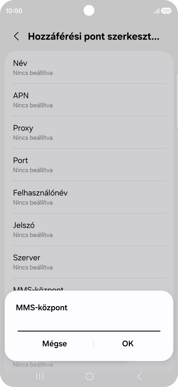 Írd be azt, hogy http://mms.one.hu/servlets/mms, és válaszd az OK lehetőséget.