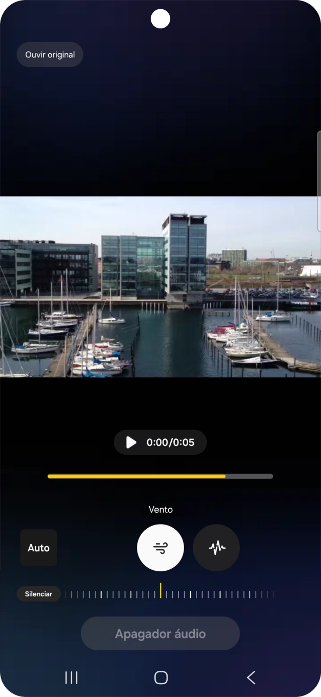 Prima o tipo de som pretendido.