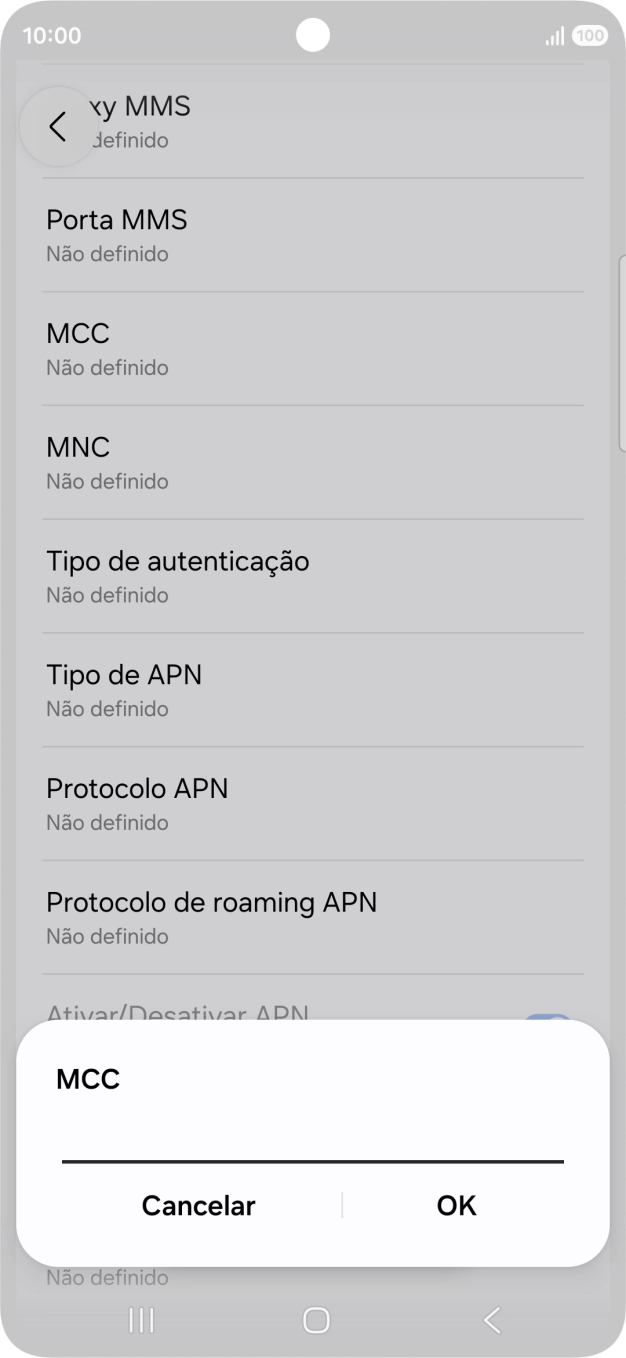 Introduza 268 e prima OK.