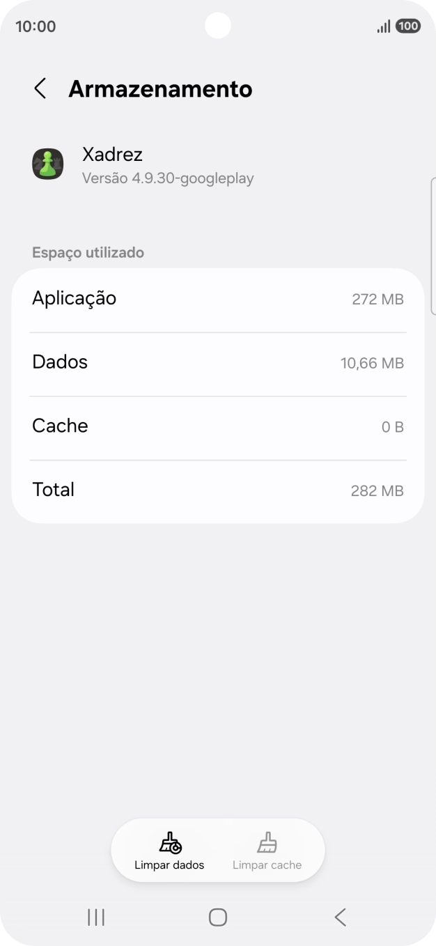Prima a tecla de início para terminar e voltar ao ecrã inicial.