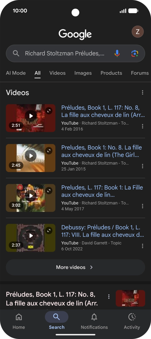 Follow the instructions on the screen to use the search results. Follow the instructions on the screen to use the search results.