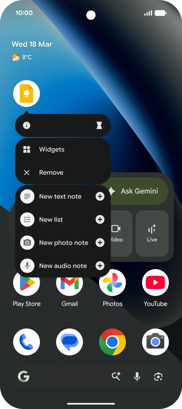 Drag the app icon to Remove.