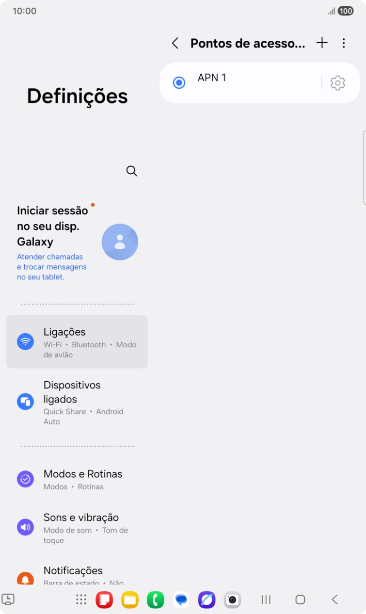 Prima o ícone para adicionar.