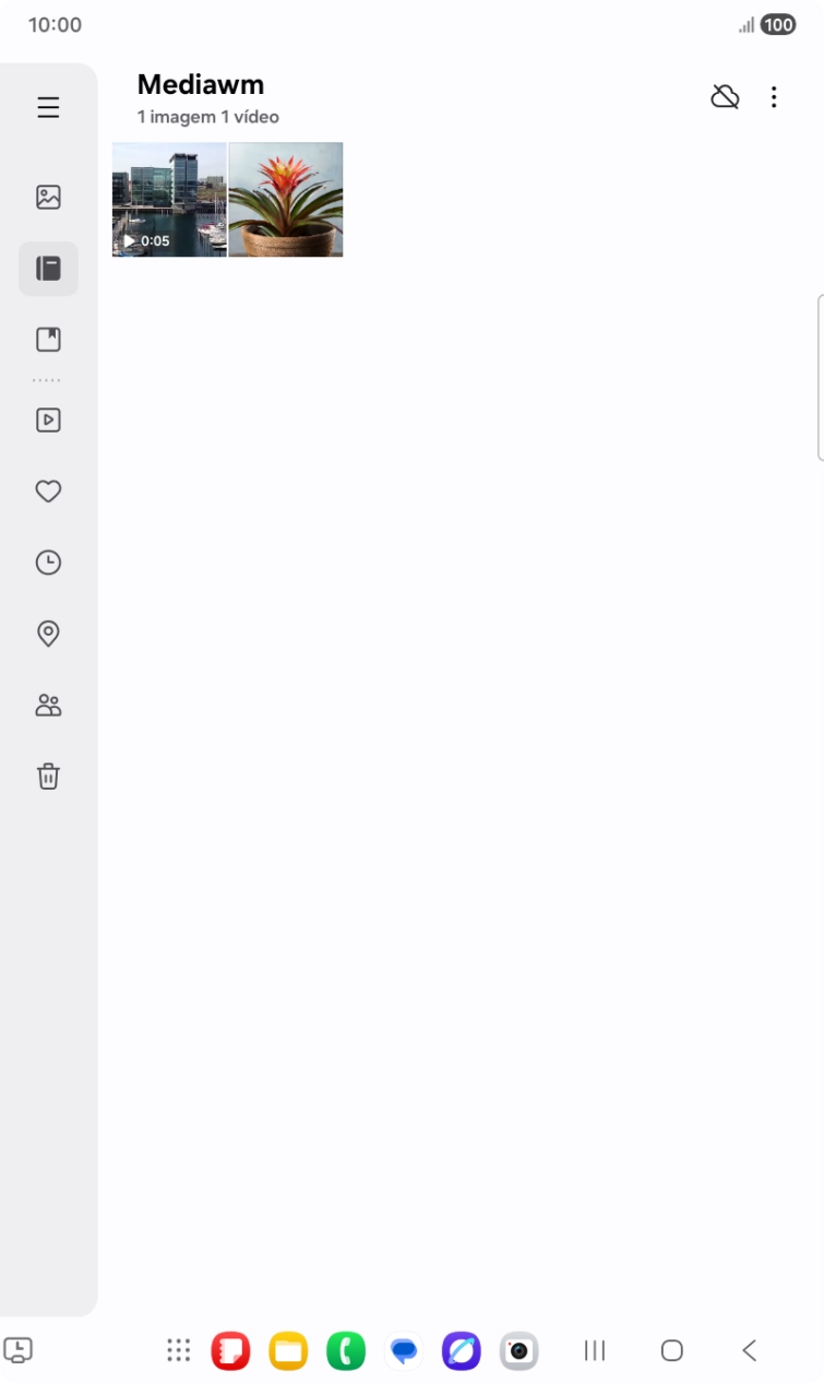 Prima durante um momento a imagem ou o vídeo pretendido.