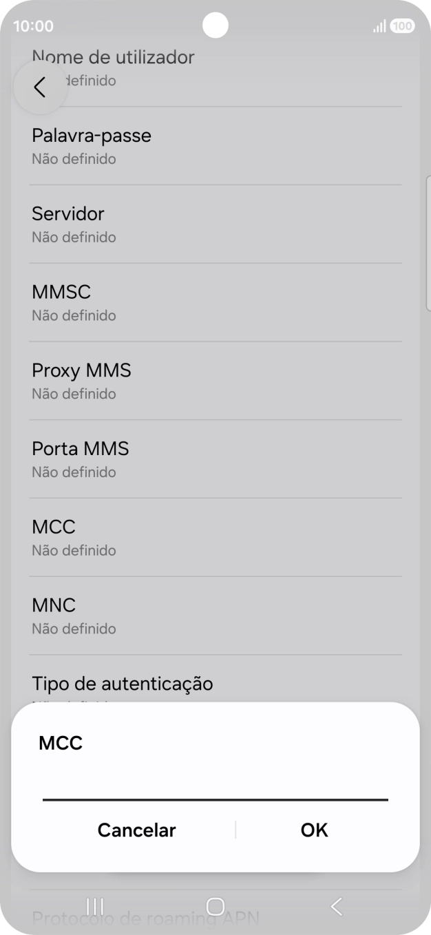 Introduza 268 e prima OK.