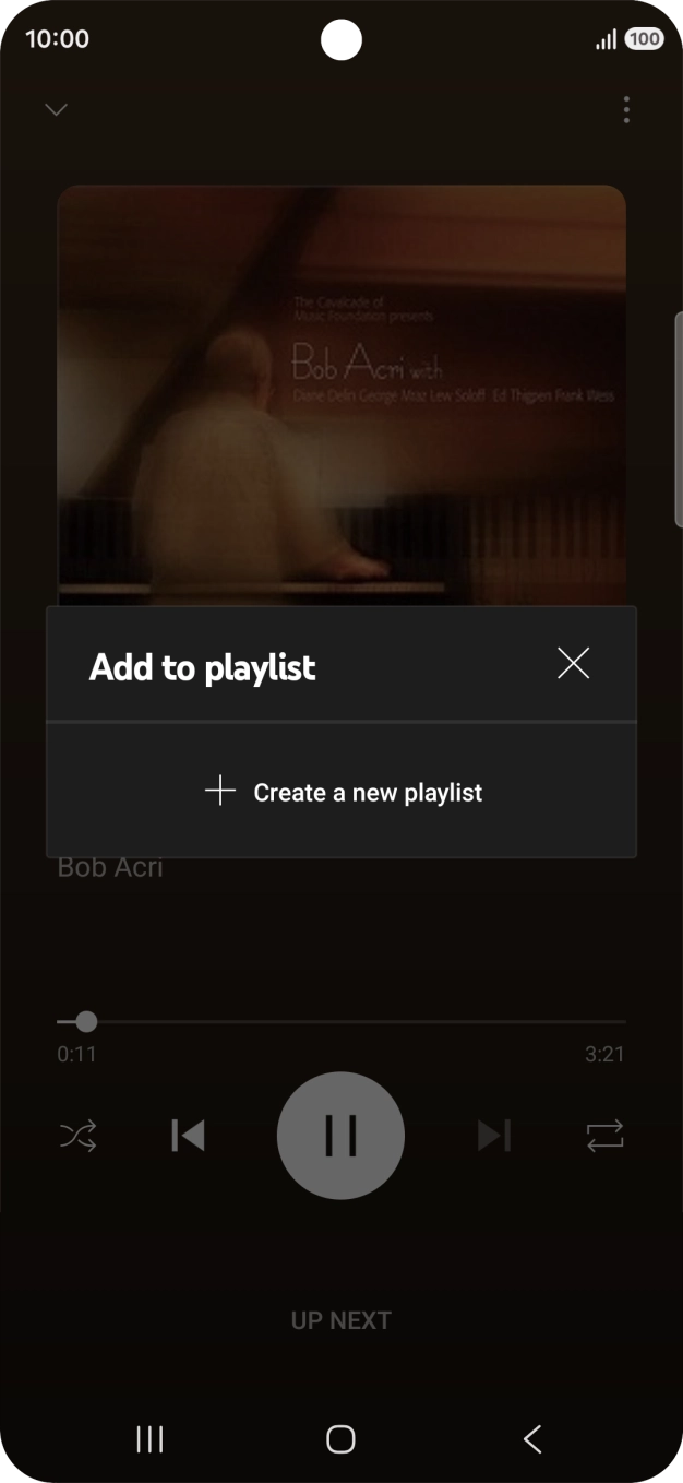 Press Create a new playlist.