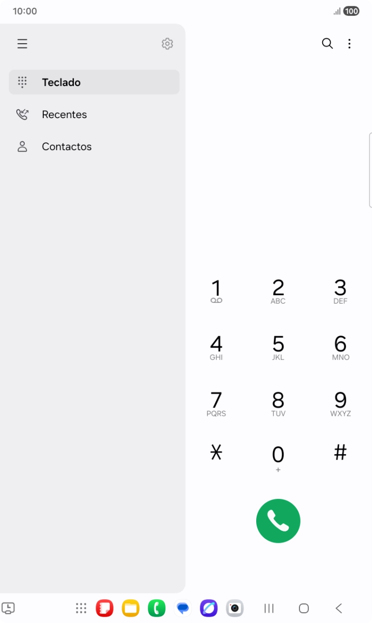Prima o ícone de definições.