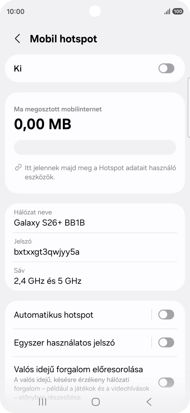 Válaszd a Hálózat neve lehetőséget.