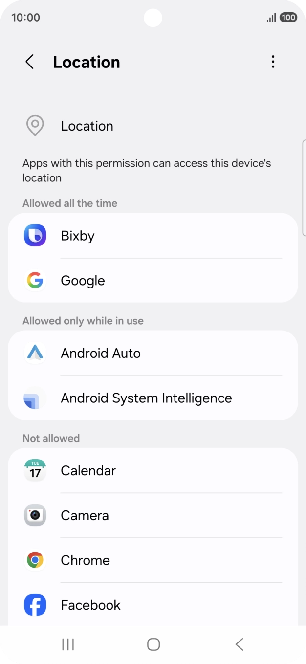 Press the required app. Press the required app.
