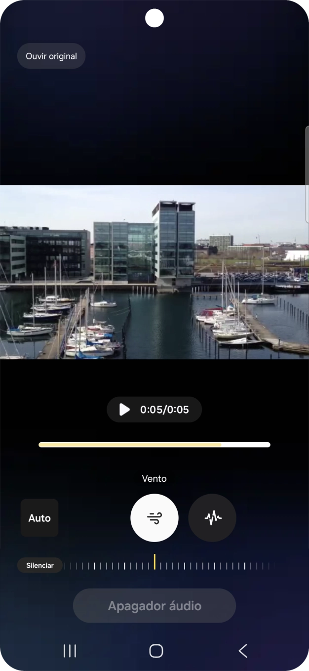 Prima o tipo de som pretendido.