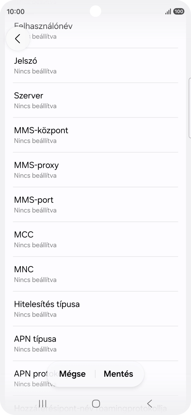 Válaszd az MCC lehetőséget. Válaszd az MCC lehetőséget.