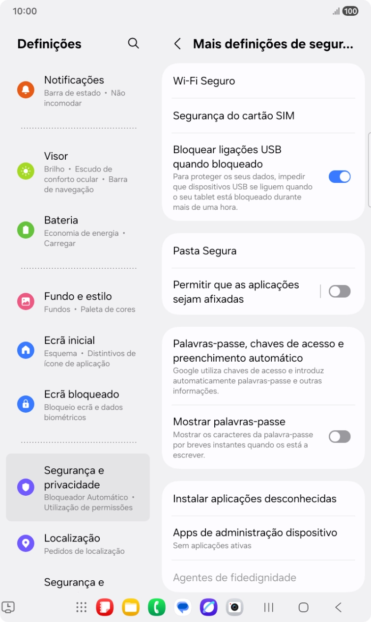 Prima Segurança do cartão SIM.
