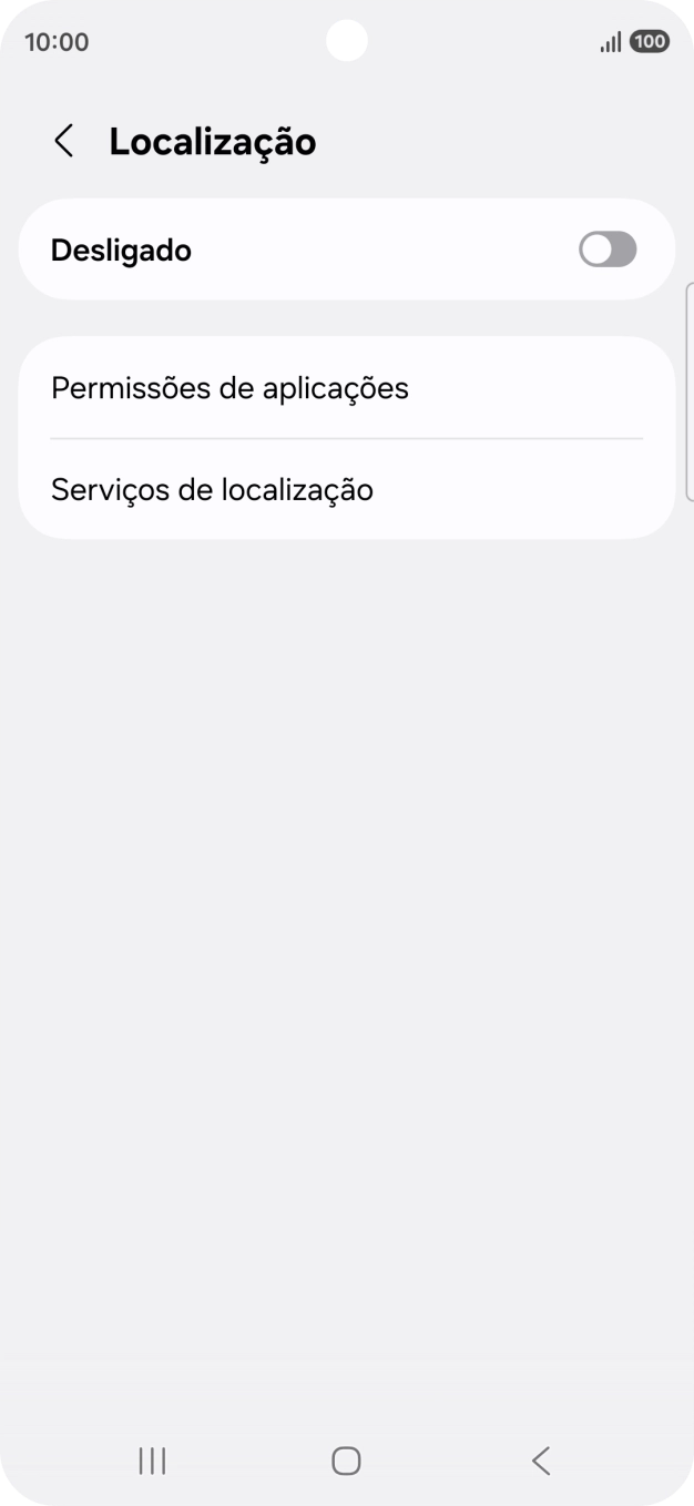 Prima o indicador para ativar ou desativar a função.