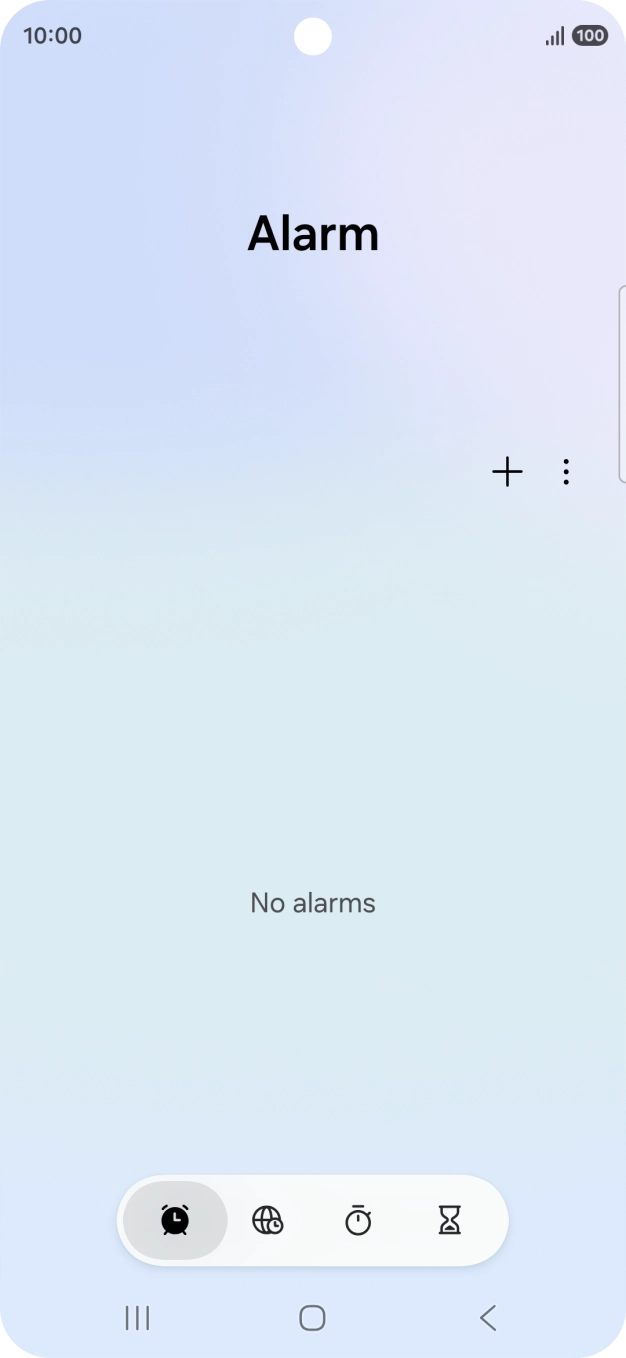 Press the Home key to return to the home screen.