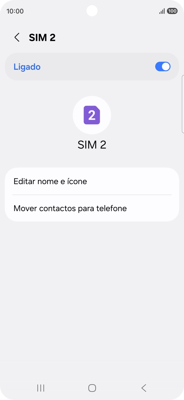 Prima o indicador para ativar ou desativar a utilização do plano.